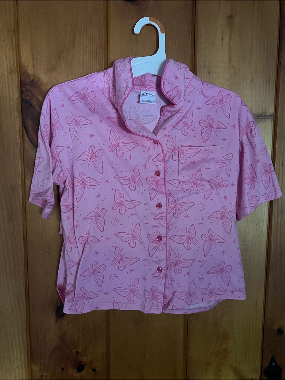 art class Pink Butterfly Short-Sleeve and shorts pajamas